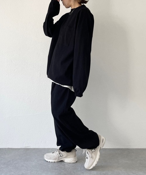 natto(ナット)の「【ユニセックスアイテム】premium slab pullover / プレミアムスラブプルオーバー(スウェット・メンズ・グレー/ネイビー/ブラック・FREE)」の19枚目の写真
