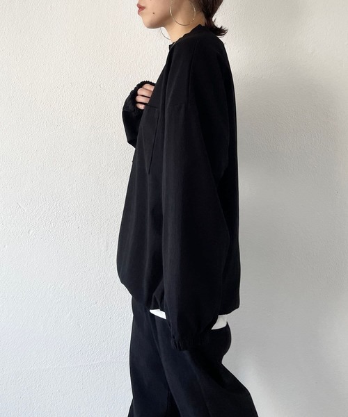 natto(ナット)の「【ユニセックスアイテム】premium slab pullover / プレミアムスラブプルオーバー(スウェット・メンズ・グレー/ネイビー/ブラック・FREE)」の18枚目の写真