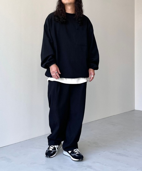 natto(ナット)の「【ユニセックスアイテム】premium slab pullover / プレミアムスラブプルオーバー(スウェット・メンズ・グレー/ネイビー/ブラック・FREE)」の11枚目の写真