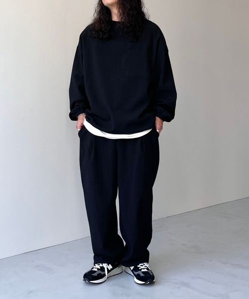 natto(ナット)の「【ユニセックスアイテム】premium slab pullover / プレミアムスラブプルオーバー(スウェット・メンズ・グレー/ネイビー/ブラック・FREE)」の10枚目の写真