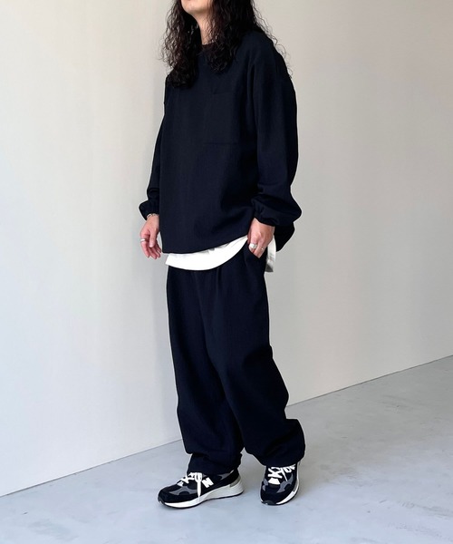 natto(ナット)の「【ユニセックスアイテム】premium slab pullover / プレミアムスラブプルオーバー(スウェット・メンズ・グレー/ネイビー/ブラック・FREE)」の8枚目の写真