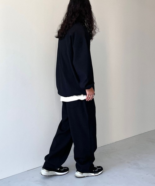 natto(ナット)の「【ユニセックスアイテム】premium slab pullover / プレミアムスラブプルオーバー(スウェット・メンズ・グレー/ネイビー/ブラック・FREE)」の5枚目の写真
