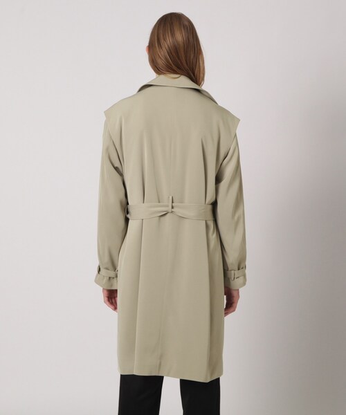 tk.TAKEO KIKUCHI（ティーケータケオキクチ）の「◆4WAYギミックレイヤートレンチコート（トレンチコート・メンズ・ブラック/ベージュ/ライトブルー・66/88）」の7枚目の写真