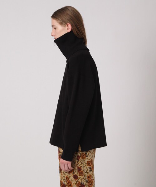 tk.TAKEO KIKUCHI（ティーケータケオキクチ）の「◆ネックウォーマーオーバーニット（ニット/セーター・メンズ・ブラック/ダークグリーン/ネイビー・03/02）」の6枚目の写真