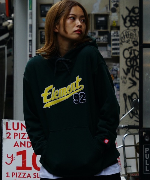 ELEMENT eden（エレメントエデン）の「ELEMENT レディース WMNS MOOKIE92 HOOD パーカー 【2022年秋冬モデル】/エレメントプルオーバパーカー（パーカー・レディース・ブラック/グレー/グリーン・MEDIUM/LARGE）」の3枚目の写真
