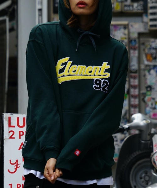 ELEMENT eden（エレメントエデン）の「ELEMENT レディース WMNS MOOKIE92 HOOD パーカー 【2022年秋冬モデル】/エレメントプルオーバパーカー（パーカー・レディース・ブラック/グレー/グリーン・MEDIUM/LARGE）」の11枚目の写真
