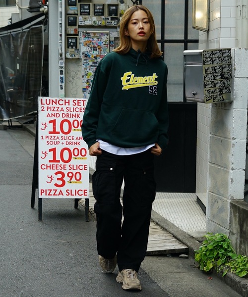 ELEMENT eden（エレメントエデン）の「ELEMENT レディース WMNS MOOKIE92 HOOD パーカー 【2022年秋冬モデル】/エレメントプルオーバパーカー（パーカー・レディース・ブラック/グレー/グリーン・MEDIUM/LARGE）」の14枚目の写真