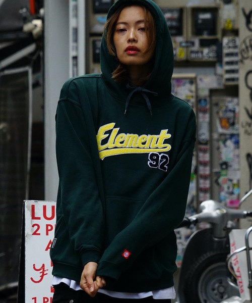 ELEMENT eden（エレメントエデン）の「ELEMENT レディース WMNS MOOKIE92 HOOD パーカー 【2022年秋冬モデル】/エレメントプルオーバパーカー（パーカー・レディース・ブラック/グレー/グリーン・MEDIUM/LARGE）」の12枚目の写真