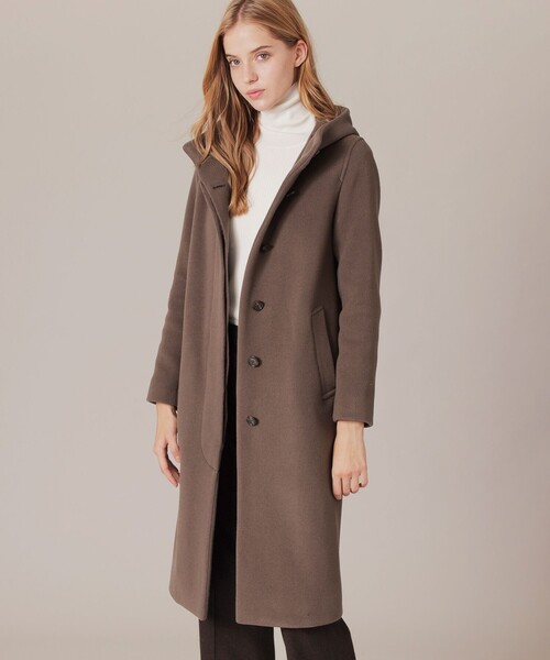 MACKINTOSH LONDON（マッキントッシュ ロンドン）の「【CHRYSTON/クリストン】ウールダブルクロスコート（その他アウター・レディース・ブラウン系その他4/ブルー系その他4/ブラック・38/40）」の2枚目の写真