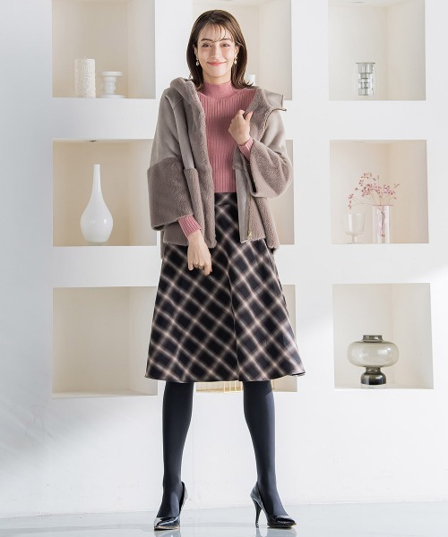 ketty(ケティ)の「フェイクムートンファージャケット(ムートンコート・レディース・キャメル/ベージュ・M)」の13枚目の写真