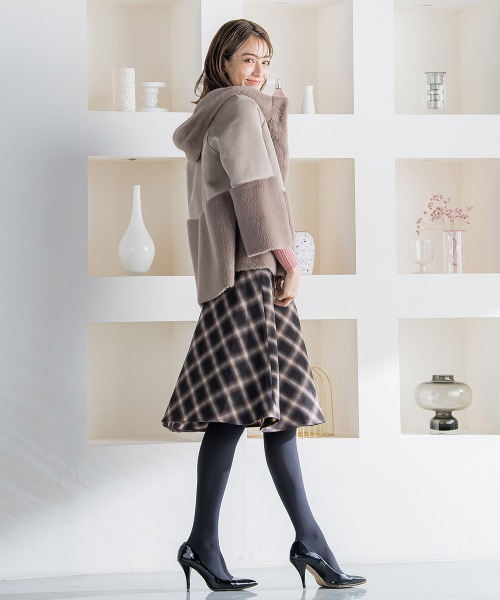 ketty(ケティ)の「フェイクムートンファージャケット(ムートンコート・レディース・キャメル/ベージュ・M)」の14枚目の写真