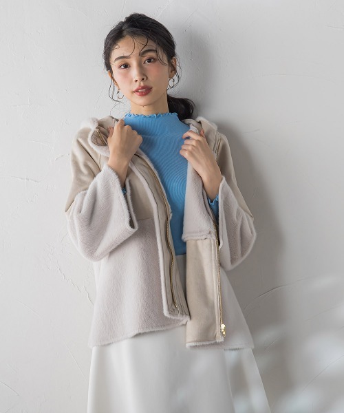 ketty(ケティ)の「フェイクムートンファージャケット(ムートンコート・レディース・キャメル/ベージュ・M)」の16枚目の写真