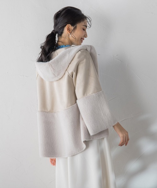 ketty(ケティ)の「フェイクムートンファージャケット(ムートンコート・レディース・キャメル/ベージュ・M)」の18枚目の写真