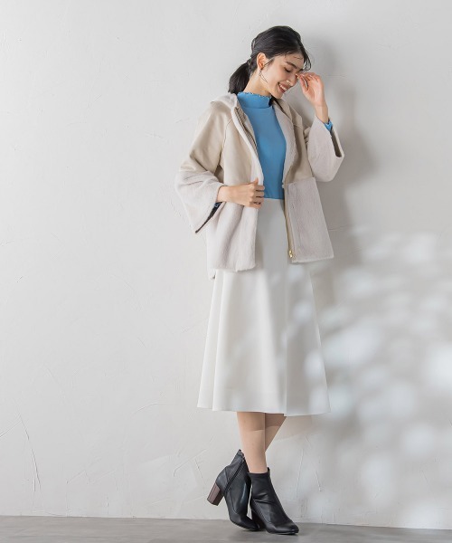 ketty(ケティ)の「フェイクムートンファージャケット(ムートンコート・レディース・キャメル/ベージュ・M)」の21枚目の写真