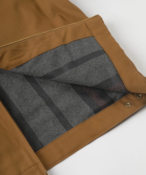 Carhartt WIP（カーハートダブリューアイピー）の「【Carhartt/カーハート】ビッグシルエット ダック地 ジップブルゾン/CARHARTT DETROIT JACKET（ブルゾン・メンズ・カーキ/ブラック/ダークブラウン・M/L/XL）」の10枚目の写真