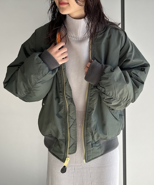 新品・未使用品】MA-1 フライトジャケット オリーブグリーン ロスコ