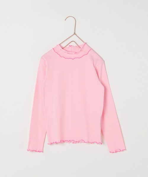 LOWRYS FARM（ローリーズファーム）の「メローハイショクインナー　175486（Tシャツ/カットソー・キッズ・オフホワイト/ピンク/ブルー/カーキ・110cm/120cm/130cm/140cm/150cm）」の4枚目の写真