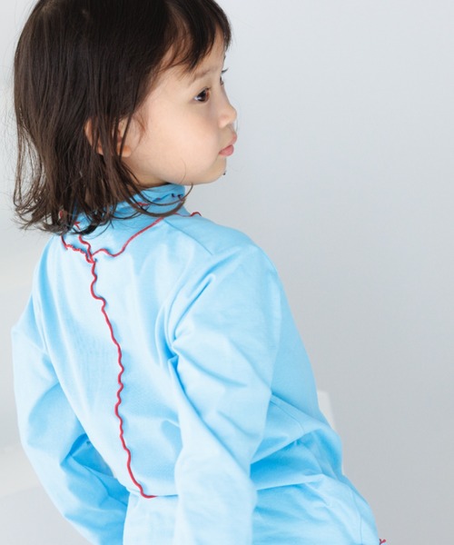 LOWRYS FARM（ローリーズファーム）の「メローハイショクインナー　175486（Tシャツ/カットソー・キッズ・オフホワイト/ピンク/ブルー/カーキ・110cm/120cm/130cm/140cm/150cm）」の3枚目の写真