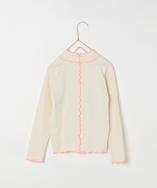 LOWRYS FARM（ローリーズファーム）の「メローハイショクインナー　175486（Tシャツ/カットソー・キッズ・オフホワイト/ピンク/ブルー/カーキ・110cm/120cm/130cm/140cm/150cm）」の9枚目の写真