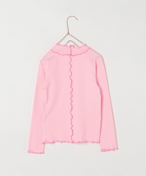 LOWRYS FARM（ローリーズファーム）の「メローハイショクインナー　175486（Tシャツ/カットソー・キッズ・オフホワイト/ピンク/ブルー/カーキ・110cm/120cm/130cm/140cm/150cm）」の6枚目の写真