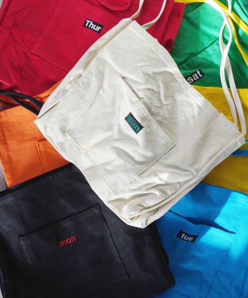 Port（ポート）の「ウィークリー ロゴ カラー トートバッグ / 推しカラートートバッグ / 推しトート / 推し活バッグ / 遠征バッグ #_（トートバッグ・レディース・レッド/ブラック/イエロー/ブルー/ホワイト/オレンジ/グリーン・FREE）」の2枚目の写真