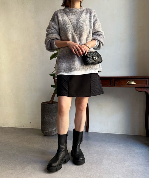 DouDou(ドゥドゥ)の「【WEB限定】 ループグラデーションプルオーバー(ニット/セーター・レディース・ベージュ/ローズ・FREE)」の3枚目の写真