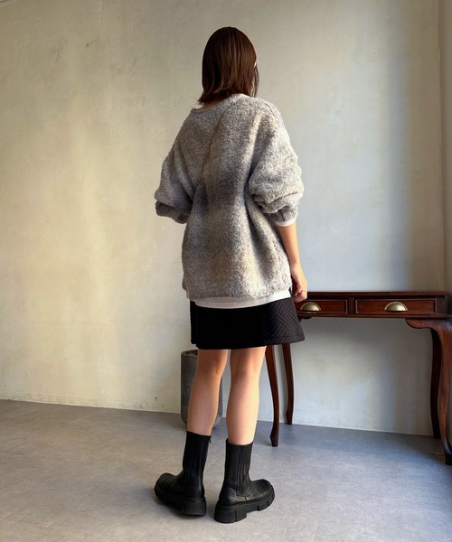 DouDou(ドゥドゥ)の「【WEB限定】 ループグラデーションプルオーバー(ニット/セーター・レディース・ベージュ/ローズ・FREE)」の7枚目の写真