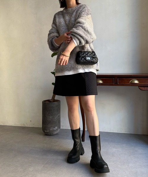 DouDou(ドゥドゥ)の「【WEB限定】 ループグラデーションプルオーバー(ニット/セーター・レディース・ベージュ/ローズ・FREE)」の5枚目の写真