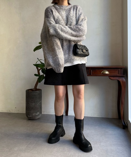 DouDou(ドゥドゥ)の「【WEB限定】 ループグラデーションプルオーバー(ニット/セーター・レディース・ベージュ/ローズ・FREE)」の6枚目の写真