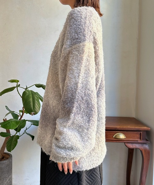 DouDou(ドゥドゥ)の「【WEB限定】 ループグラデーションプルオーバー(ニット/セーター・レディース・ベージュ/ローズ・FREE)」の22枚目の写真