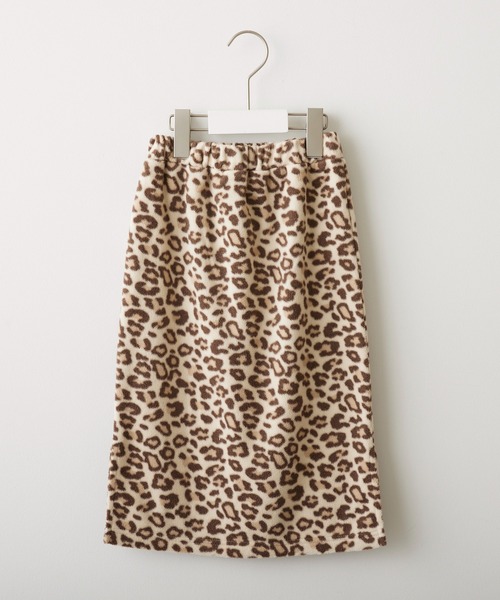 CIAOPANIC TYPY(チャオパニックティピー)の「【KIDS】レオパードロングスカート(スカート・キッズ・アイボリー/サンドベージュ・S/M/L/XL/XXL)」の7枚目の写真