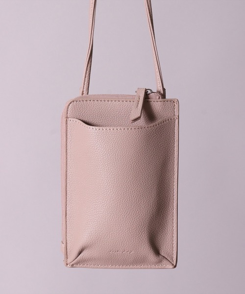 Legato Largo（レガートラルゴ）の「(LF)【Legato Largo】フェイクレザー スマホショルダー バッグ（ショルダーバッグ・レディース・グレイッシュベージュ/ブラック/グレイッシュブルー/グレー・ONE SIZE）」の11枚目の写真