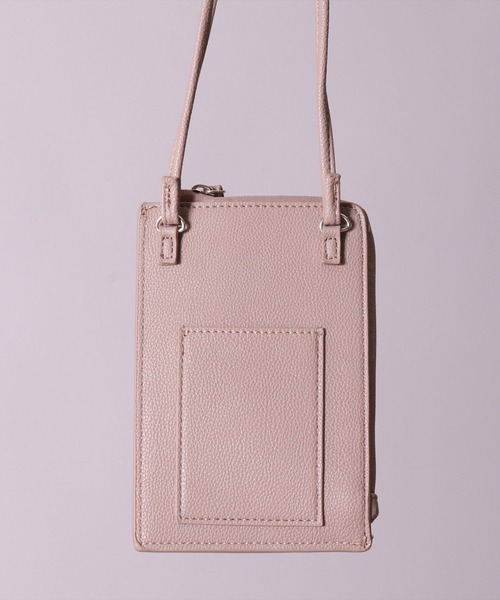 Legato Largo（レガートラルゴ）の「(LF)【Legato Largo】フェイクレザー スマホショルダー バッグ（ショルダーバッグ・レディース・グレイッシュベージュ/ブラック/グレイッシュブルー/グレー・ONE SIZE）」の15枚目の写真