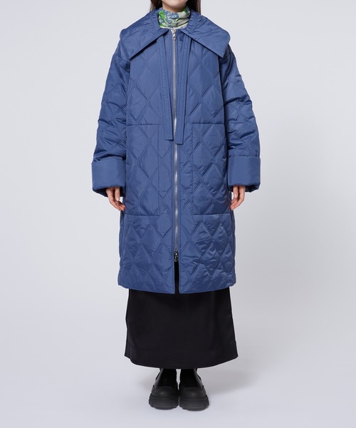 GANNI（ガニー）の「Ripstop Quilt Coat（その他アウター・レディース・ブラック系その他/グレー系その他・S/M）」の2枚目の写真