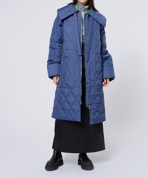GANNI（ガニー）の「Ripstop Quilt Coat（その他アウター・レディース・ブラック系その他/グレー系その他・S/M）」の8枚目の写真