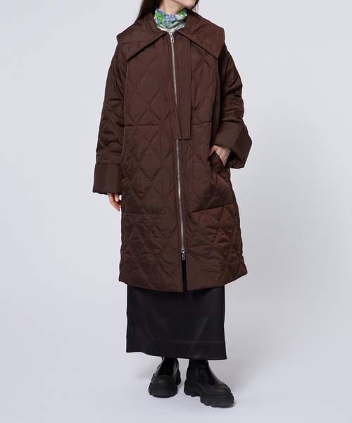 GANNI（ガニー）の「Ripstop Quilt Coat（その他アウター・レディース・ブラック系その他/グレー系その他・S/M）」の7枚目の写真
