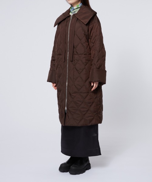 GANNI（ガニー）の「Ripstop Quilt Coat（その他アウター・レディース・ブラック系その他/グレー系その他・S/M）」の5枚目の写真
