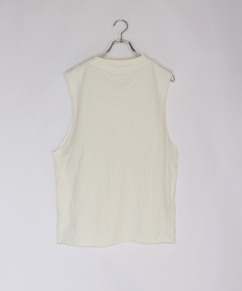 LOS ANGELES APPAREL（ロサンゼルスアパレル）の「Los Angeles Apparel ノースリーブTシャツ（タンクトップ・メンズ・ホワイト/ブラック・L/M/XL/S）」の10枚目の写真