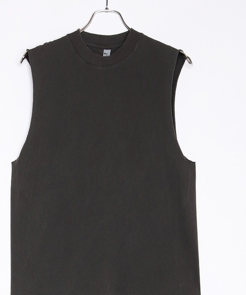 LOS ANGELES APPAREL（ロサンゼルスアパレル）の「Los Angeles Apparel ノースリーブTシャツ（タンクトップ・メンズ・ホワイト/ブラック・L/M/XL/S）」の15枚目の写真