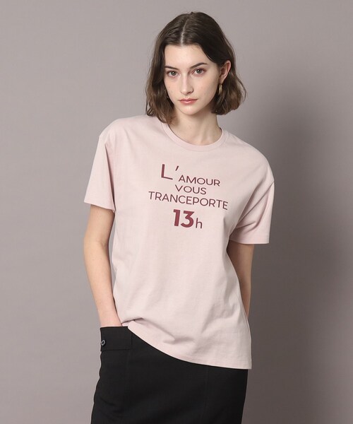 DRESSTERIOR(ドレステリア)の「◆ロゴプリントTシャツ(Tシャツ/カットソー・レディース・ブラウン系/ピンク/ホワイト/ブラック・34/36/38)」の6枚目の写真