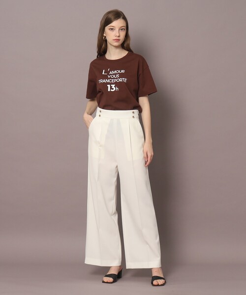DRESSTERIOR(ドレステリア)の「◆ロゴプリントTシャツ(Tシャツ/カットソー・レディース・ブラウン系/ピンク/ホワイト/ブラック・34/36/38)」の14枚目の写真