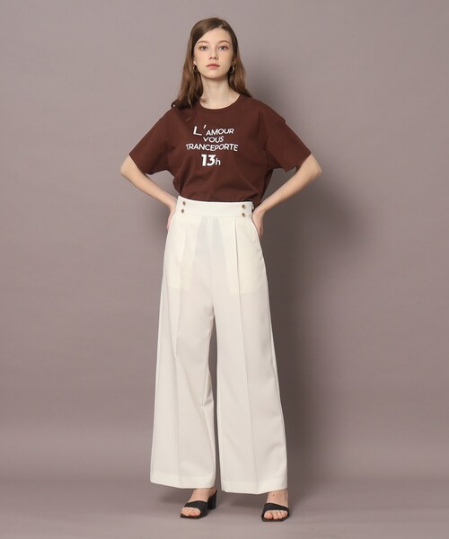 DRESSTERIOR(ドレステリア)の「◆ロゴプリントTシャツ(Tシャツ/カットソー・レディース・ブラウン系/ピンク/ホワイト/ブラック・34/36/38)」の13枚目の写真