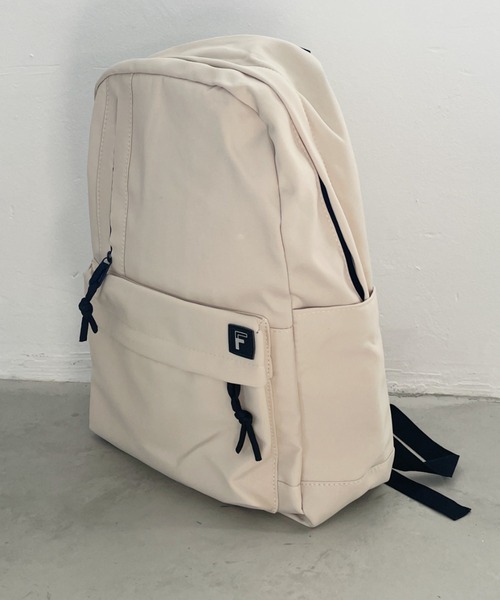 thank U more(サンキューモア)の「【A4対応】アウトポケット付きシンプルリュックサック バックパック(バックパック/リュック・レディース・ベージュ/ホワイト/ブラック・FREE)」の11枚目の写真