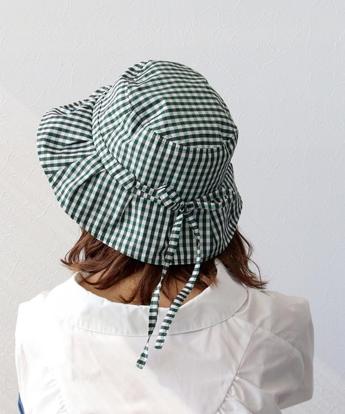 Three Four Time（ｽﾘｰﾌｫｰﾀｲﾑ）の「リボンハット（ハット・レディース・ブラック/ブラウン/オレンジ/グリーン/サックスブルー・FREE）」の4枚目の写真