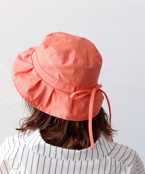 Three Four Time（ｽﾘｰﾌｫｰﾀｲﾑ）の「リボンハット（ハット・レディース・ブラック/ブラウン/オレンジ/グリーン/サックスブルー・FREE）」の9枚目の写真