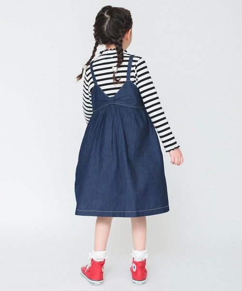BRANSHES（ブランシェス）の「2WAYジャンパースカート（ジャンパースカート・キッズ・ラベンダー/ネイビー・130/140/110/150/120）」の12枚目の写真