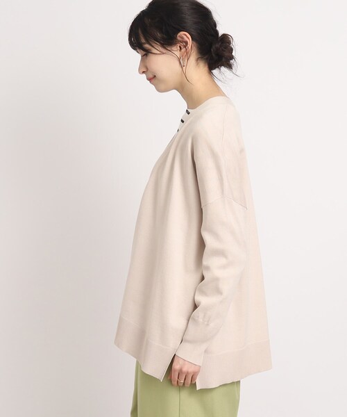 DRESKIP(ドレスキップ)の「◆【サイドスリットで大人の抜け感】レーヨン ニットカーディガン(カーディガン/ボレロ・レディース・ナチュラル/ブラック/黄緑系/ライトグレー・00)」の21枚目の写真