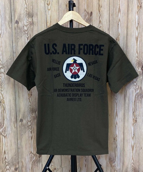 AVIREX（アヴィレックス）の「THUNDERBIRDS PATCH 半袖Tシャツ（Tシャツ/カットソー・メンズ・ブラック/オリーブ/ホワイト/オレンジ/ネイビー・XL/XXL/M/L）」の3枚目の写真