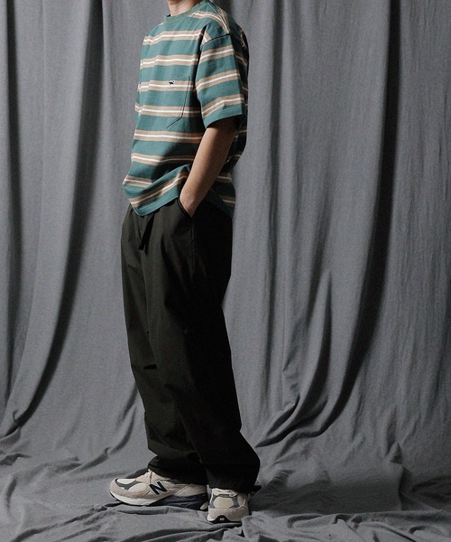 n(n) BY NUMBER (N)INE（エヌエヌバイナンバーナイン）の「FOX MULTI BORDER SS TEE（Tシャツ/カットソー・メンズ・ブラック/グリーン/チャコールグレー・L/M）」の7枚目の写真