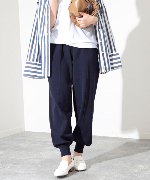 SLOBE IENA（スローブイエナ）の「コットンポリニットジョガーパンツ